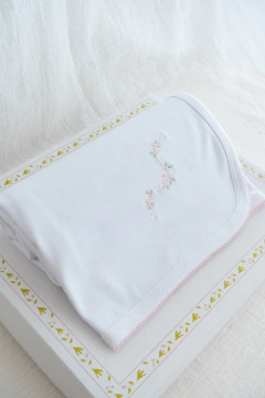 MANTA RAMILLETE ROSA - comprar online