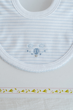 BABERO GLOBO RAYADO CELESTE - comprar online