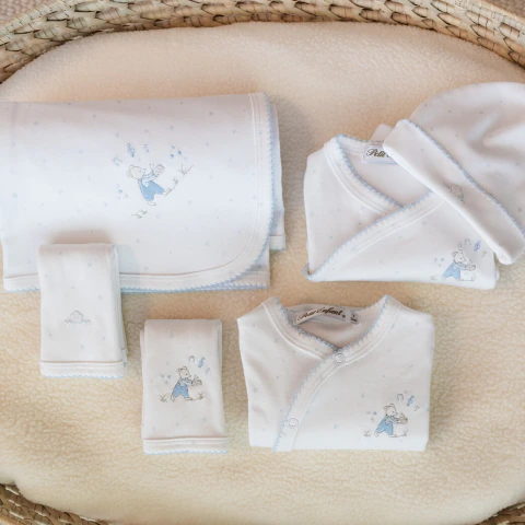SET COMPLETO AJUAR RATONCITO CELESTE - comprar online