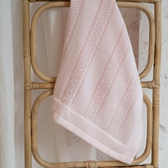 MANTA VALENCIA HILO ROSA