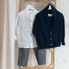 PANTALÓN BB LINO AZUL - comprar online