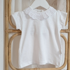 REMERA M/CORTA FLAME CUELLO BRODERIE