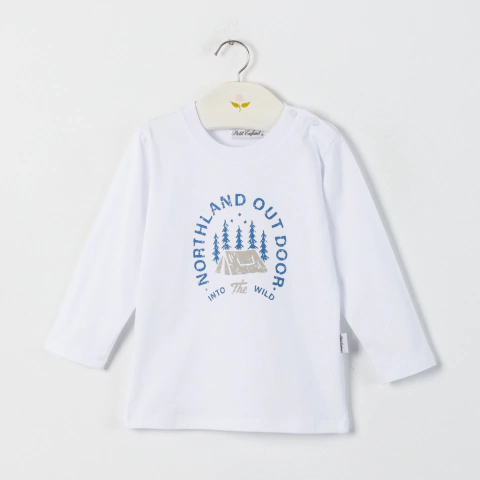 REMERA M/LARGA NORTHLAND BLANCA