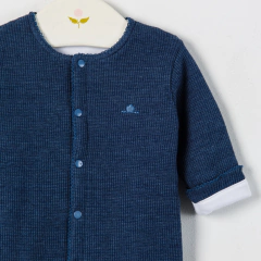 ENTERITO WAFFLE ENGUATADO AZUL - comprar online