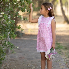 VESTIDO BRODERIE LIBERTY ROSA