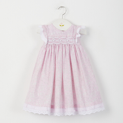 VESTIDO SMOCK MARGARITA ROSA - Petit Enfant Ropa de bebes