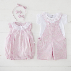 BODY M/CORTA CUELLO VOLADO FLOR ROSA