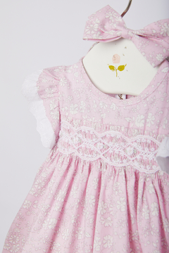 VESTIDO SMOCK MARGARITA ROSA - tienda online