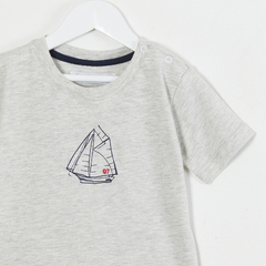 REMERA M/CORTA VELERO GRIS - comprar online