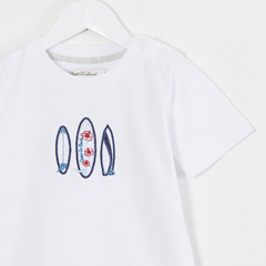 REMERA M/CORTA SURF BLANCA - comprar online