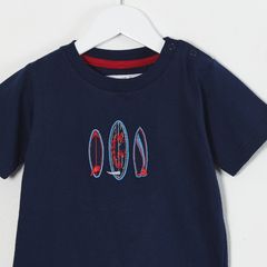 REMERA M/CORTA SURF AZUL - comprar online