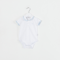 BODY M/CORTA CUELLO BB LIBERTY CELESTE - comprar online