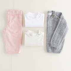 MEDIA POLERA M/LARGA BORDADA - Petit Enfant Ropa de bebes