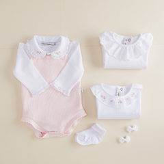 BODY M/LARGA TANIA ROSA BB - Petit Enfant Ropa de bebes