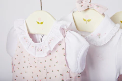JARDINERO TRABITA P/CORTA TULIPÁN ROSA - Petit Enfant Ropa de bebes