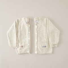 SAQUITO MUNICH BEIGE BORDADO LAVANDA - comprar online