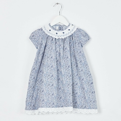 VESTIDO CUELLO SMOCK AMALIA - comprar online