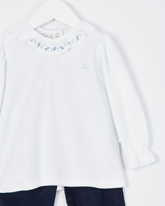 REMERA M/LARGA BIANCA AZUL - tienda online