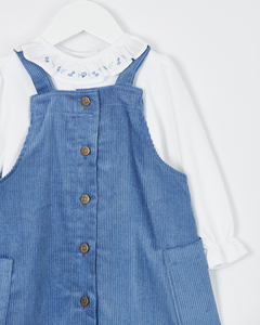 REMERA M/LARGA BIANCA AZUL - Petit Enfant Ropa de bebes