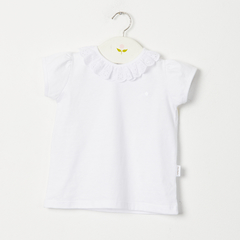 REMERA M/CORTA CUELLO BRODERIE
