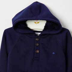 BUZO FRIZA AZUL CON CORDERITO - comprar online