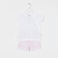 REMERA M/CORTA FLAME FLOR ROSA BB