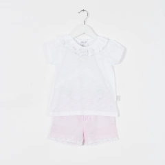 REMERA M/CORTA FLAME FLOR ROSA BB