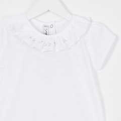 REMERA M/CORTA FLAME FLOR ROSA BB - Petit Enfant Ropa de bebes