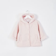 CAMPERA WAFFLE C/PIEL ROSA