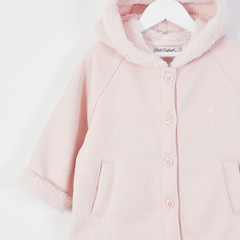 CAMPERA WAFFLE C/PIEL ROSA - Petit Enfant Ropa de bebes