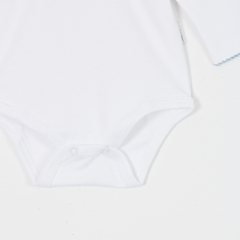 BODY M/LARGA AUTO CELESTE - Petit Enfant Ropa de bebes