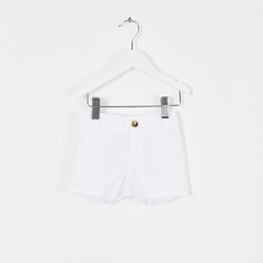 SHORT BB GABARDINA BLANCO