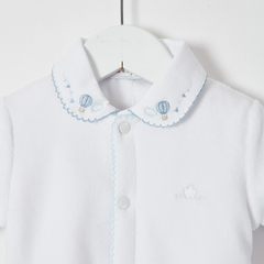 ENTERITO PLUSH ENGUATADO PICOT CELESTE - tienda online
