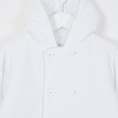 PORTAENFANT PLUSH BLANCO PICOT CELESTE - comprar online
