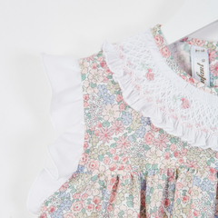 BOMBACHUDO CUELLO SMOCK LIBERTY ROSA BB - Petit Enfant Ropa de bebes