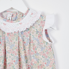 BOMBACHUDO CUELLO SMOCK LIBERTY ROSA BB - comprar online