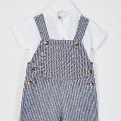 JARDINERO TIRADORES P/CORTA LINO MARTIN - Petit Enfant Ropa de bebes