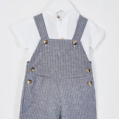 JARDINERO TIRADORES P/CORTA LINO MARTIN - Petit Enfant Ropa de bebes