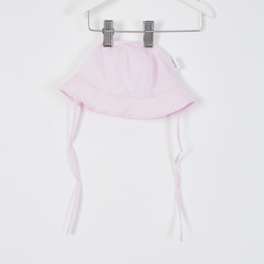 GORRO POPLIN RAYADO ROSA