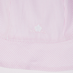 GORRO POPLIN RAYADO ROSA - Petit Enfant Ropa de bebes