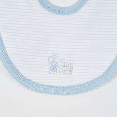 BABERO RAYADO CELESTE Y BLANCO - comprar online