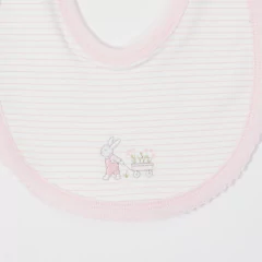 BABERO RAYADO ROSA Y NATURAL - comprar online