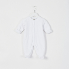 ENTERITO PLUSH ENGUATADO PICOT BLANCO - Petit Enfant Ropa de bebes
