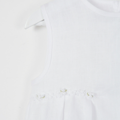 BOMBACHUDO LINO BORDADO BLANCO - Petit Enfant Ropa de bebes