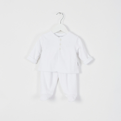 CONJUNTO TAPADITO Y RANITA PLUSH PICOT BLANCO - comprar online