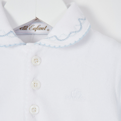 CONJUNTO TAPADITO Y RANITA PLUSH PICOT BLANCO - Petit Enfant Ropa de bebes