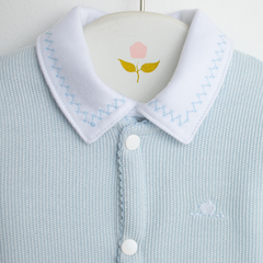 ENTERITO ENGUATADO TEJIDO CELESTE - Petit Enfant Ropa de bebes