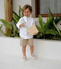 BERMUDA GABARDINA BEIGE - comprar online