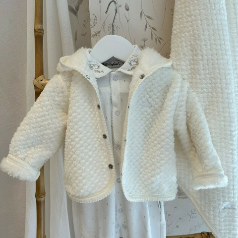 CAMPERA PLUSH ROMBO NATURAL - comprar online