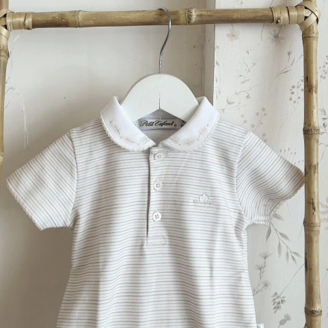 ENTERITO P/CORTA RAYADO SIENA BEIGE - comprar online